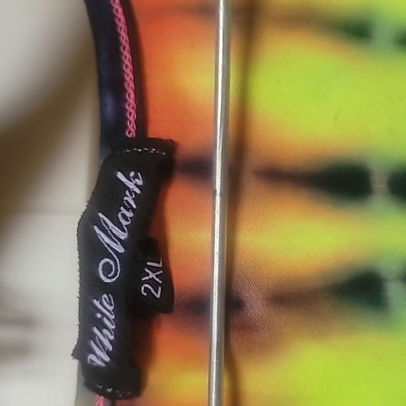 Tie Dye Plus Size Wrap Dress - Picture 4 of 4